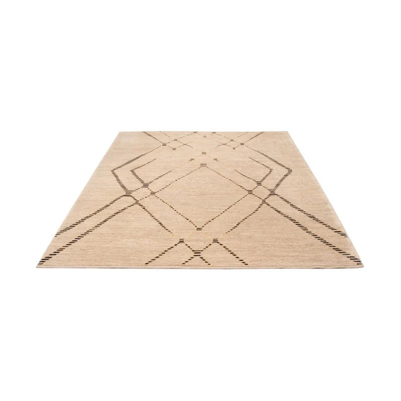 Berber Teppich 170x232cm - Wollteppich - beige