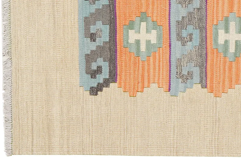 Kelim Gashgai · Handgewebt – Beige, 155x105 cm