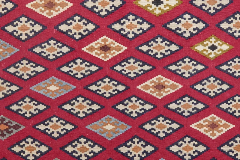Kelim Gashgai Old · Handgewebt – Rot, 266x186 cm