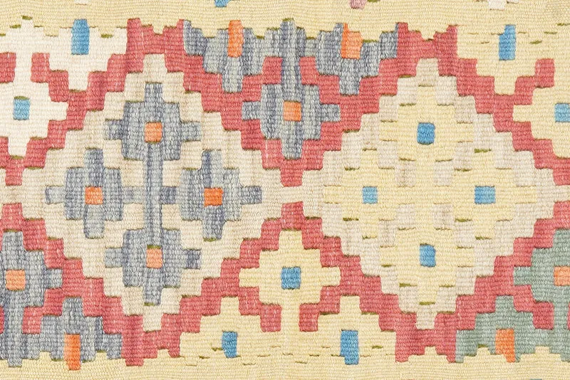 Kelim Gashgai · Handgewebt – Rot, 237x83 cm