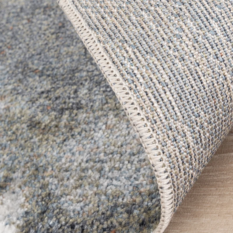 Waschbarer Teppich Rund - Misha Lines Creme Braun