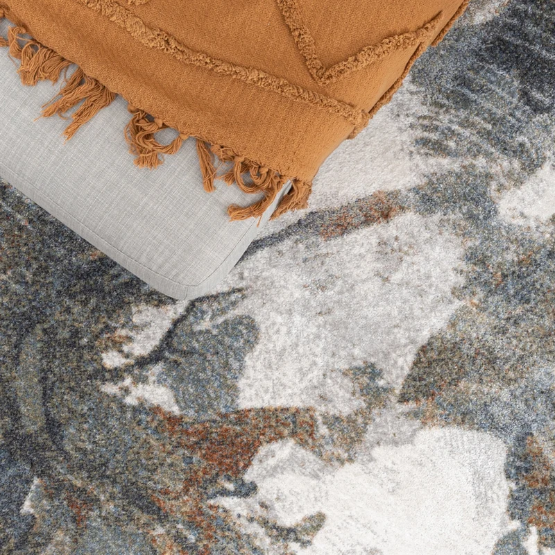 Waschbarer Teppich Rund - Misha Flow Bunt