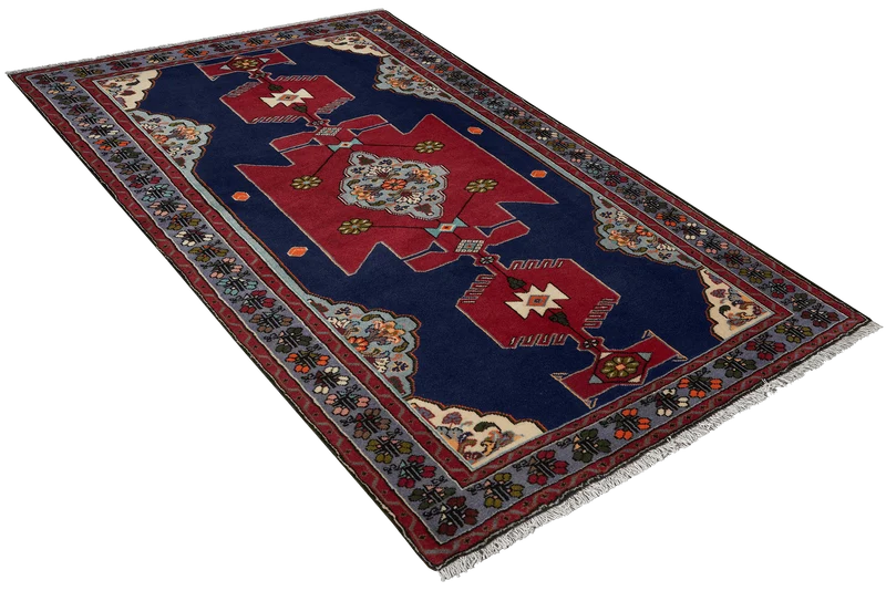 Tarom · Handgeknüpft – Blau, 191x123 cm