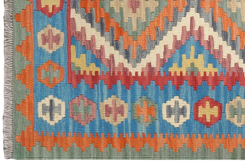 Kelim Gashgai · Handgewebt – Beige, 155x103 cm
