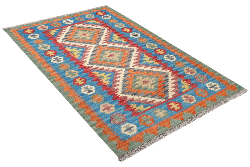 Kelim Gashgai · Handgewebt – Beige, 155x103 cm