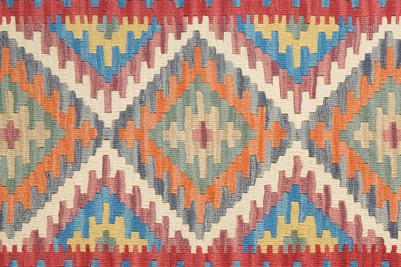 Kelim Gashgai · Handgewebt – Beige, 155x103 cm