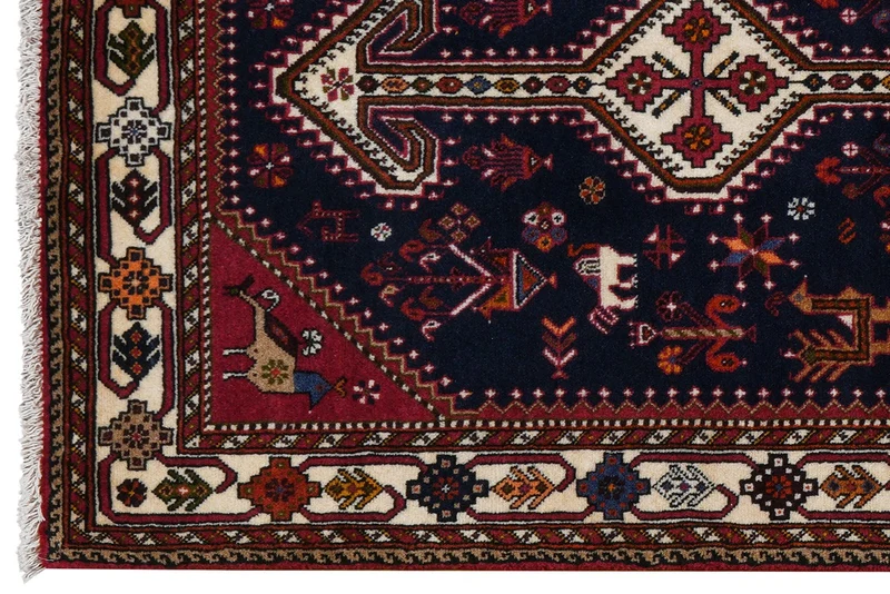 Nasrabad · Handgeknüpft – Blau, 195x82 cm