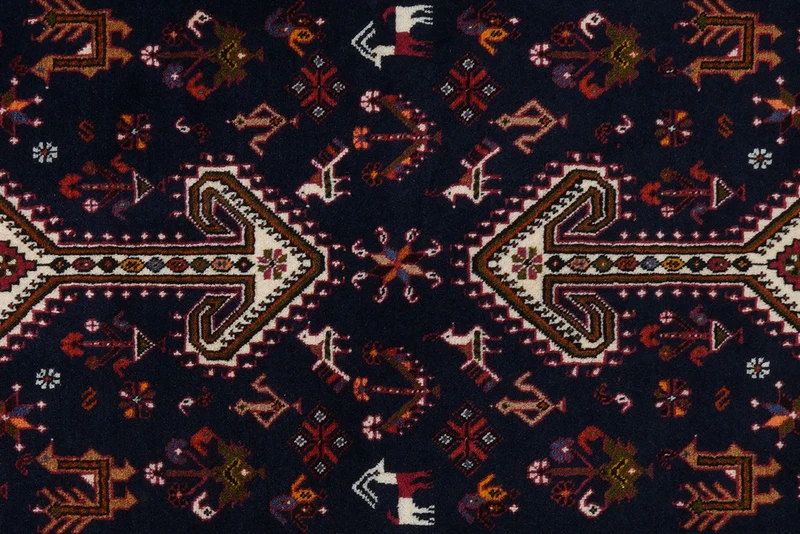 Nasrabad · Handgeknüpft – Blau, 195x82 cm