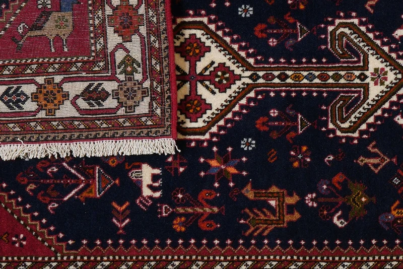 Nasrabad · Handgeknüpft – Blau, 195x82 cm