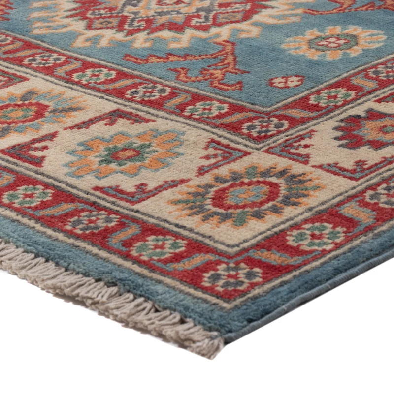Kazak Teppich 88x158cm - Orientteppich - blau