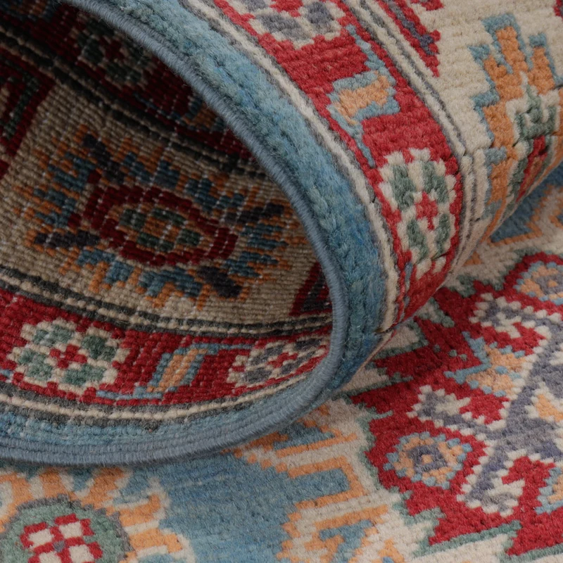 Kazak Teppich 88x158cm - Orientteppich - blau