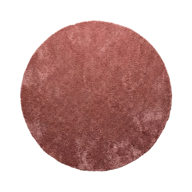 Waschbarer Teppich Rund - Clean Rosa