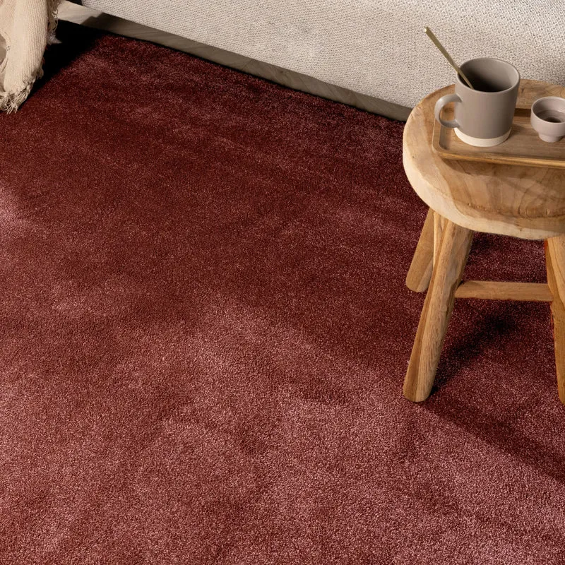Waschbarer Teppich Rund - Clean Rosa