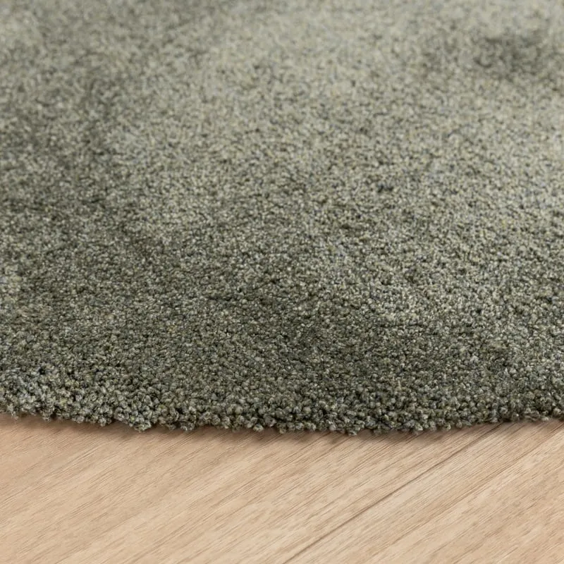 Waschbarer Teppich Rund - Clean Grün