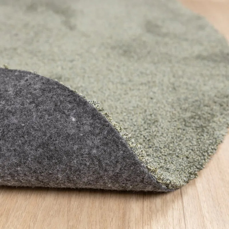 Waschbarer Teppich Rund - Clean Grün