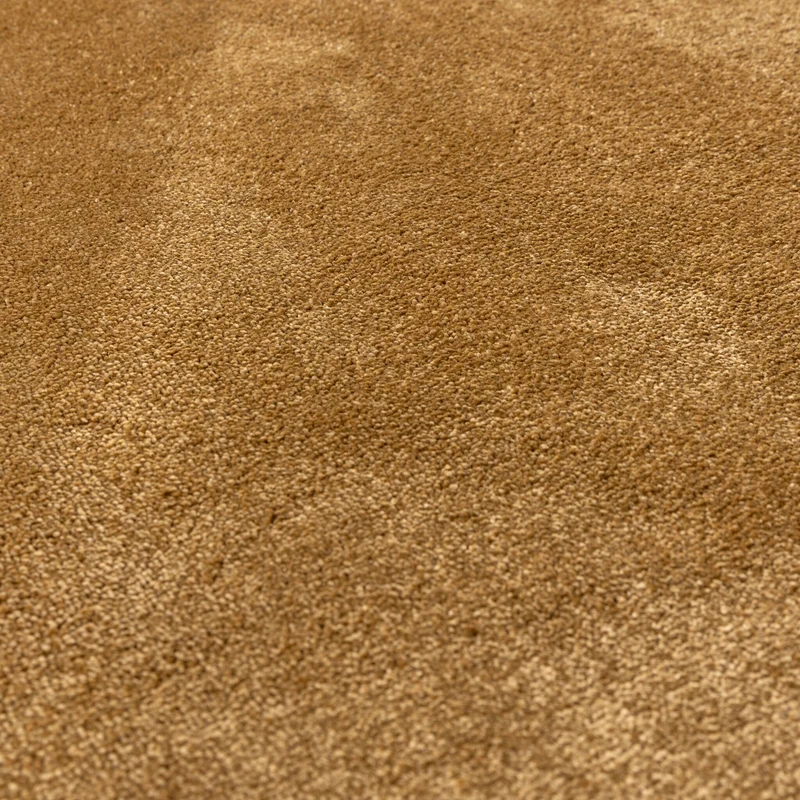 Waschbarer Teppich Rund - Clean Gold