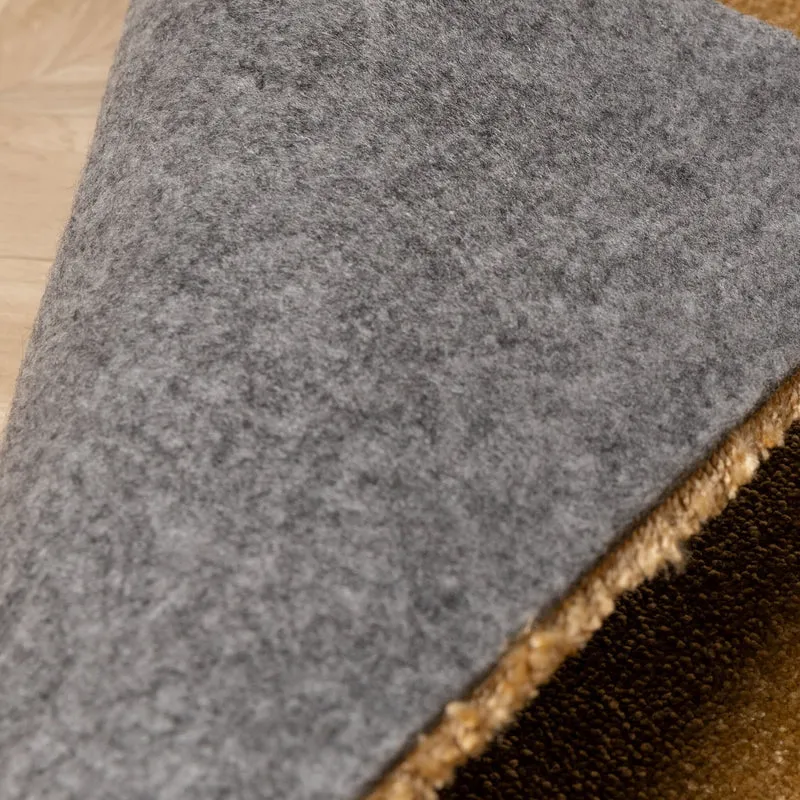 Waschbarer Teppich Rund - Clean Gold
