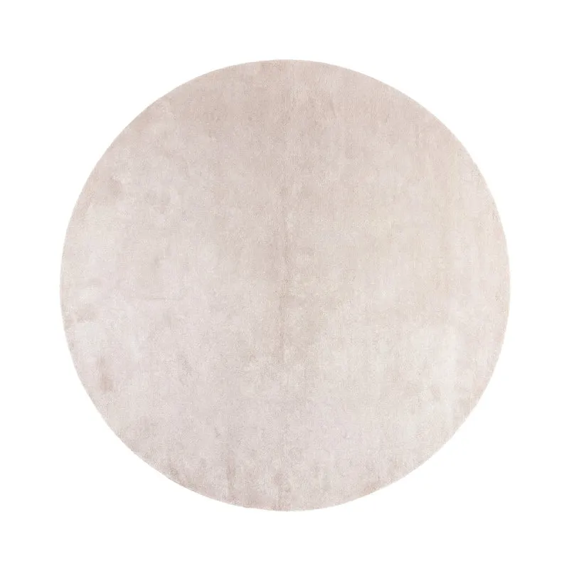 Waschbarer Teppich Rund - Clean Creme