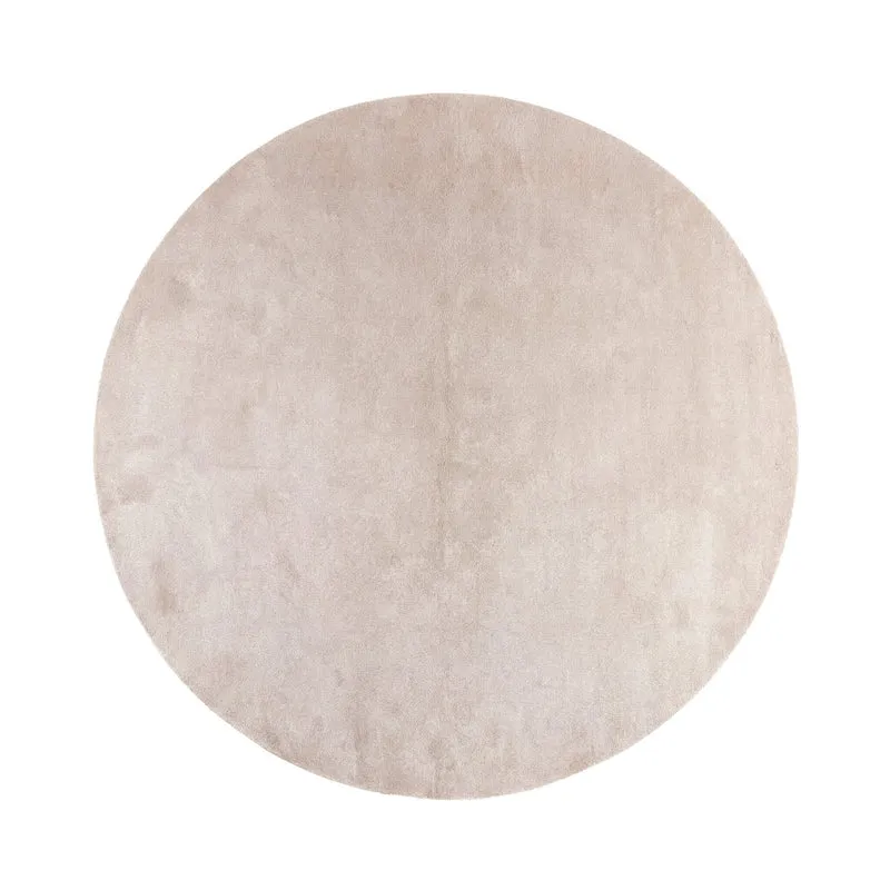 Waschbarer Teppich Rund - Clean Beige