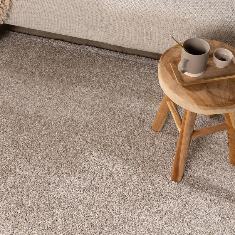 Waschbarer Teppich Rund - Clean Beige