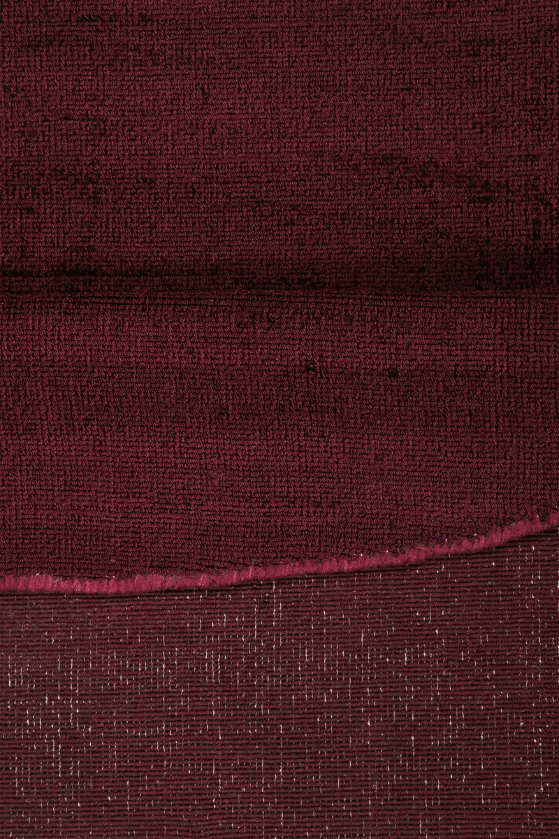 Esprit Kurzflor Teppich Rund Bordeaux Rot "Gil"