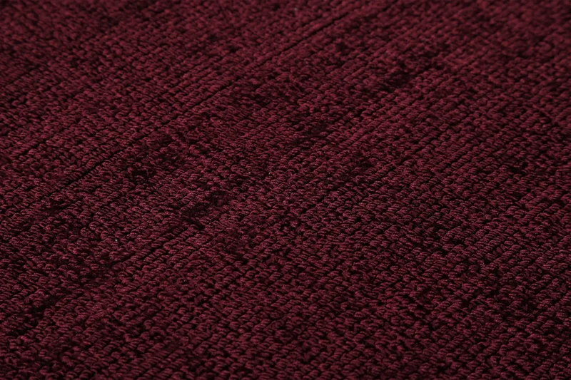 Esprit Kurzflor Teppich Rund Bordeaux Rot "Gil"