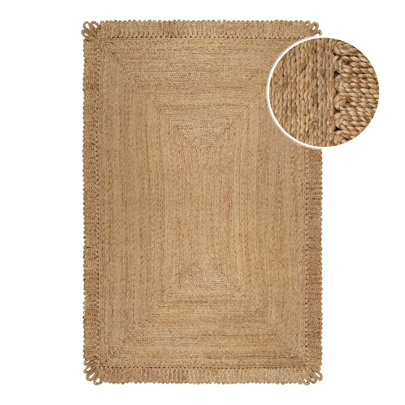 "June" Jute Teppich - handgewebt & schwer