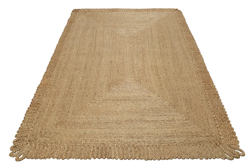 "June" Jute Teppich - handgewebt & schwer