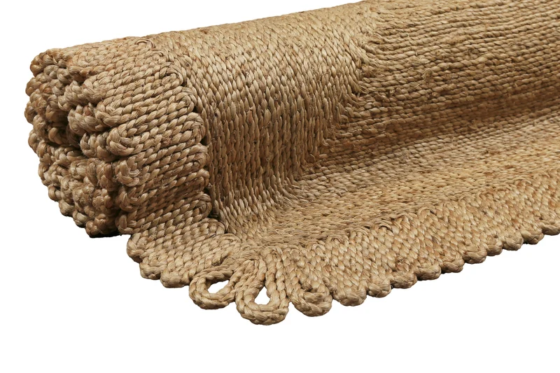 "June" Jute Teppich - handgewebt & schwer