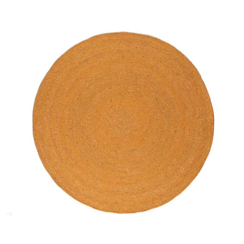 Wollteppich Rund - Wise Gelb Orange 378