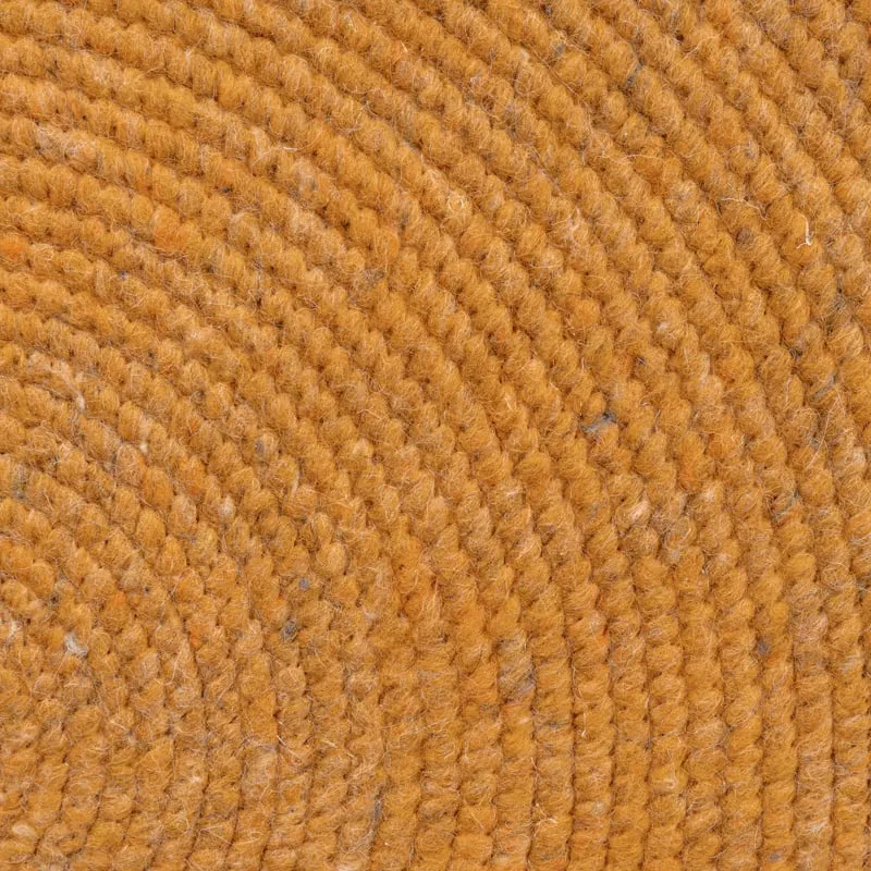 Wollteppich Rund - Wise Gelb Orange 378