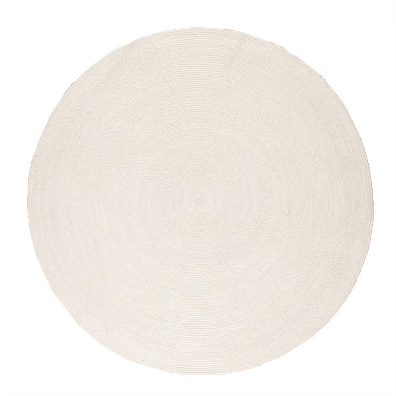 Wollteppich Rund - Wise Weiß 001