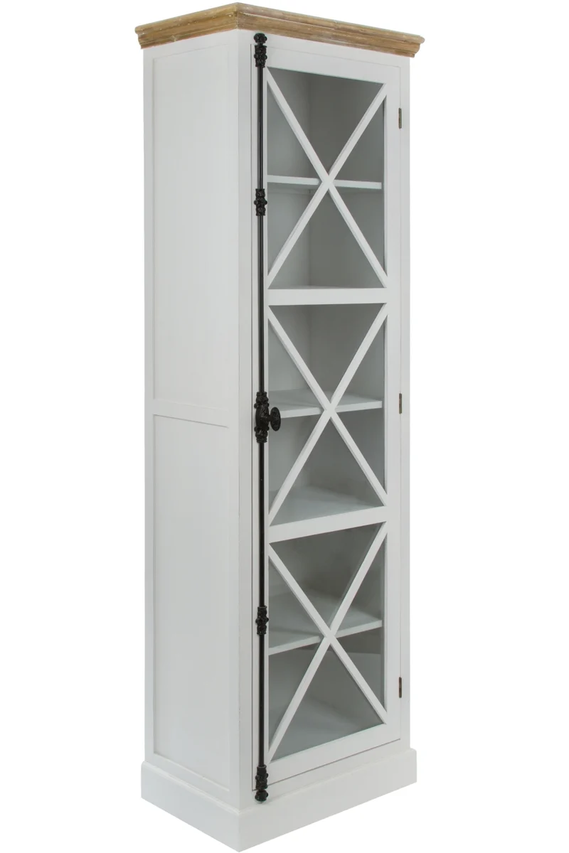 Großer Vitrinenschrank "Theresia" mit Querstreben