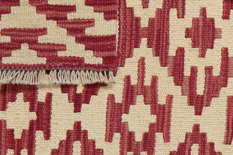 Kelim Gashgai · Handgewebt – Rot, 88x62 cm