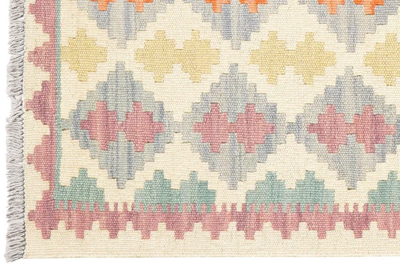 Kelim Gashgai · Handgewebt – Beige, 200x60 cm