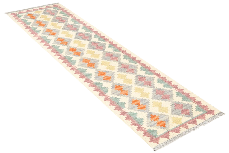Kelim Gashgai · Handgewebt – Beige, 200x60 cm