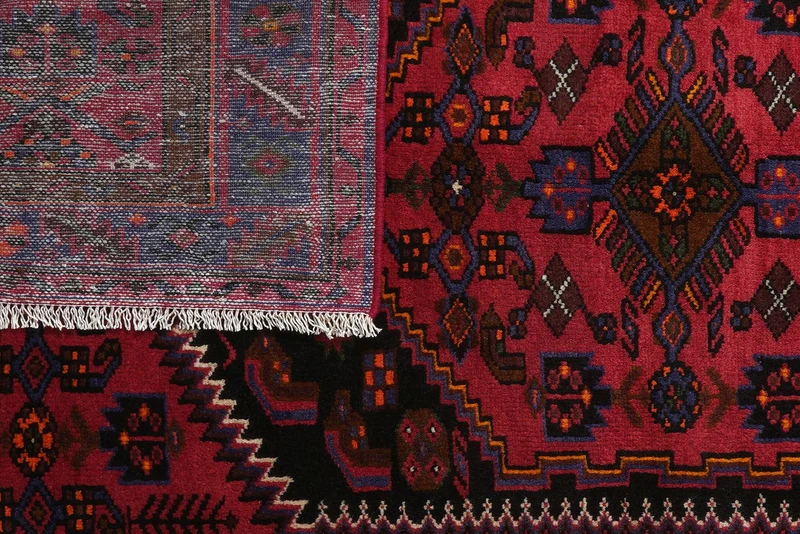 Khamseh · Handgeknüpft – Blau, 222x133 cm