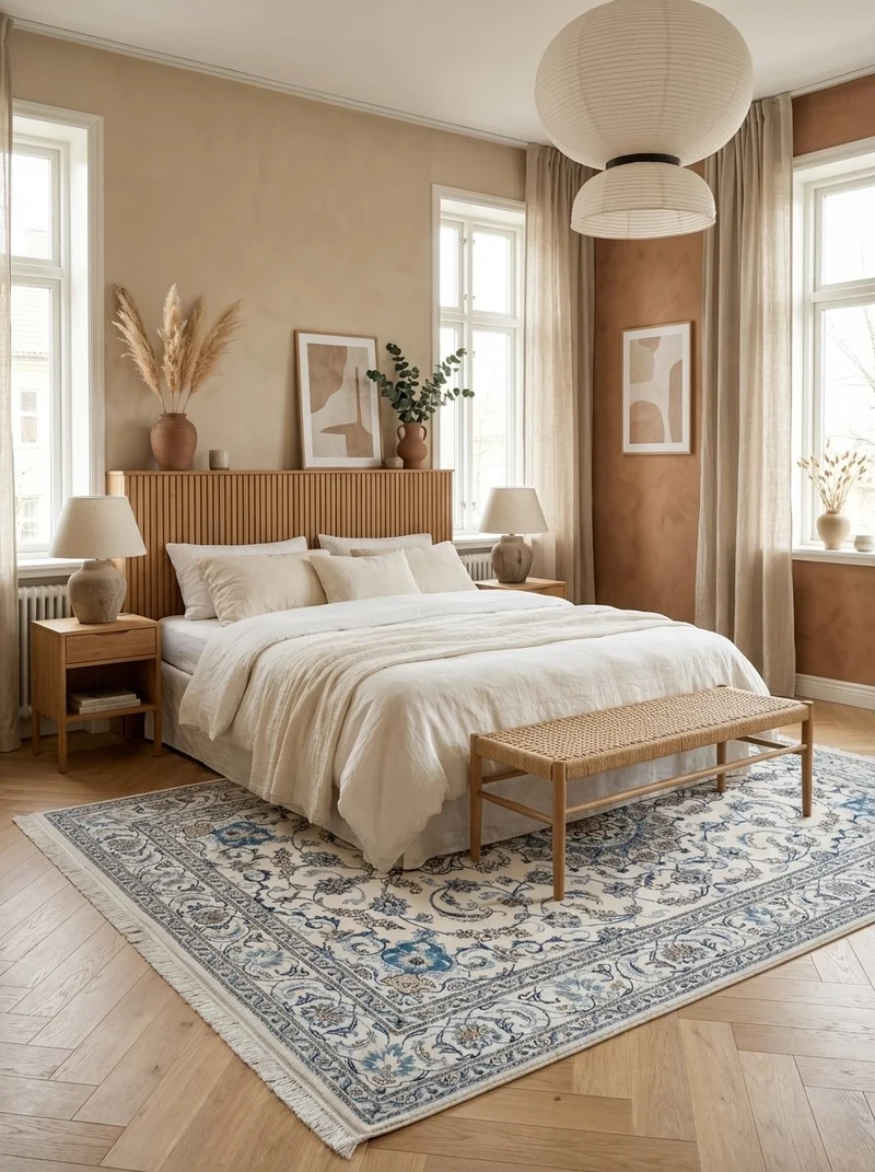 Nain 12La · Handgeknüpft – Beige, 291x197 cm