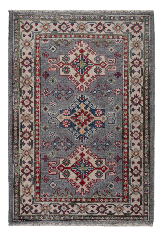 Kazak Teppich 83x124cm - Orientteppich - blau