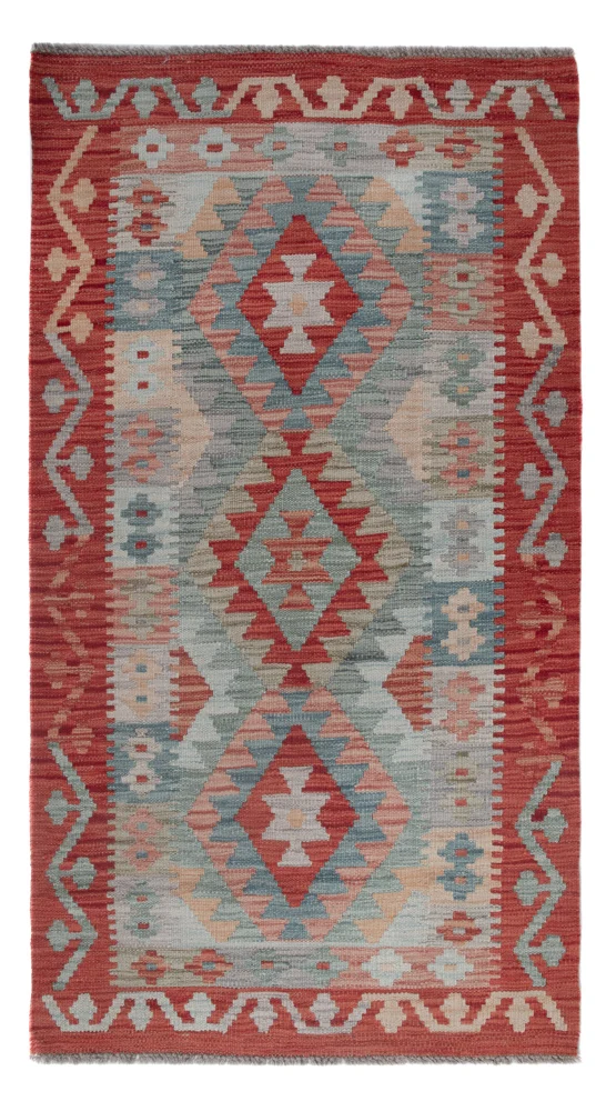 Kelim Maimene Teppich 83x154cm - mehrfarbig