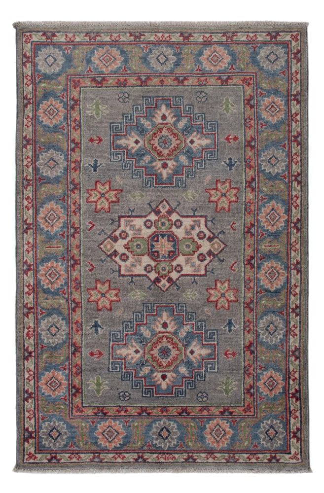 Kazak Teppich 79x123cm - Orientteppich - blau