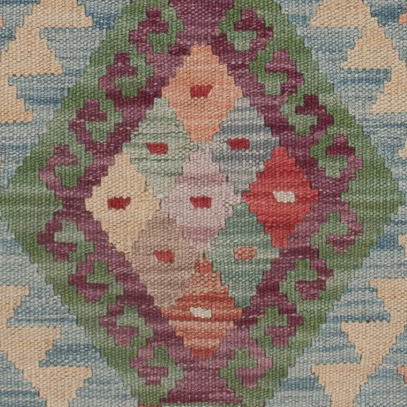 Kelim Maimene Teppich 89x128cm - mehrfarbig