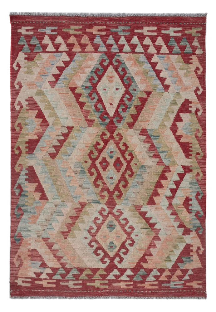 Kelim Maimene Teppich 90x123cm - mehrfarbig