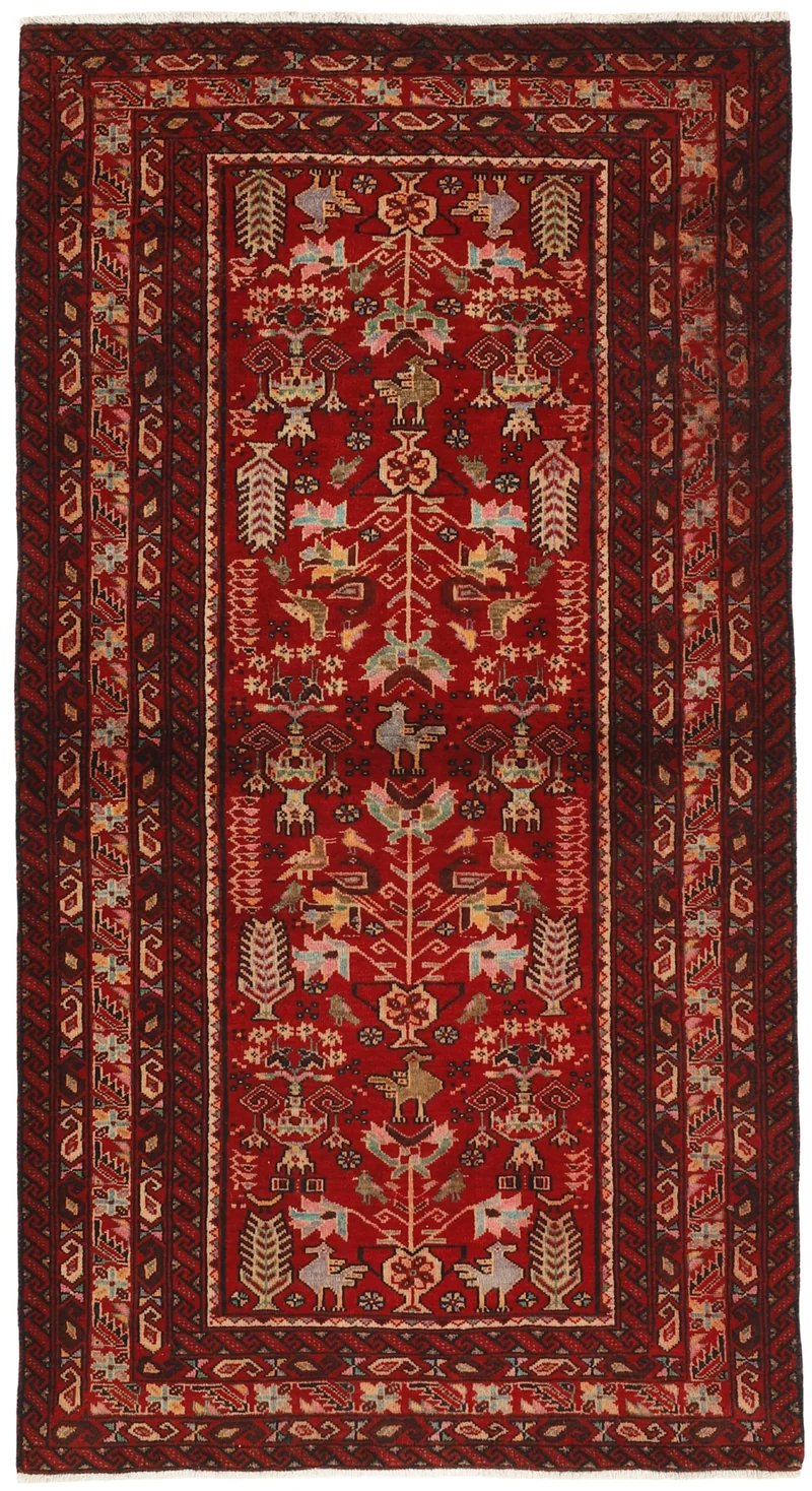 MY-RUG Teppich "Belutsch" Gebetsteppich-Design, Handgeknüpft