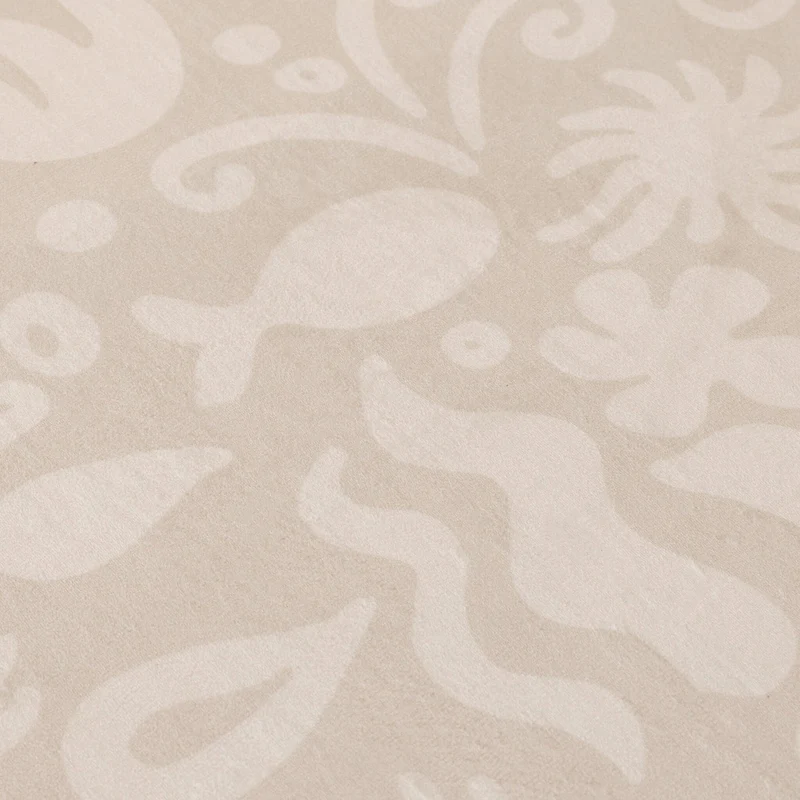 Waschbare Spielmatte Rund - Flo Beige