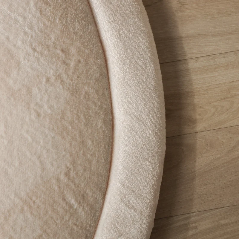 Waschbare Spielmatte Rund - Flo Beige