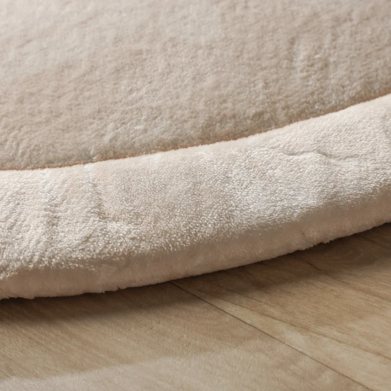 Waschbare Spielmatte Rund - Flo Beige