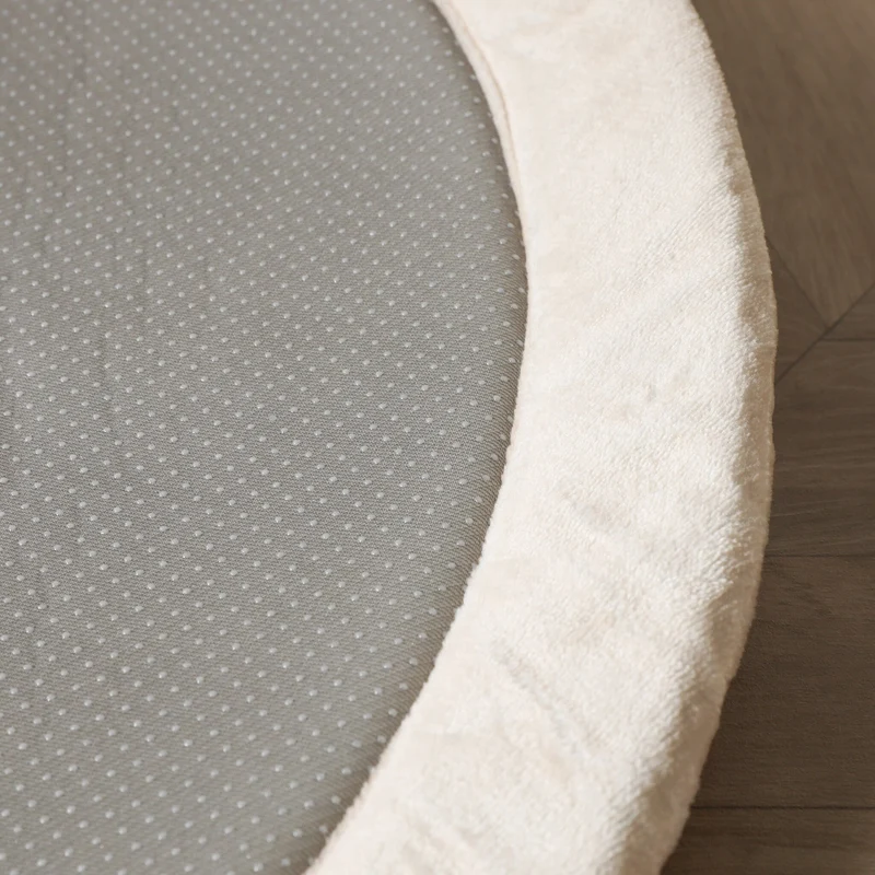 Waschbare Spielmatte Rund - Flo Beige