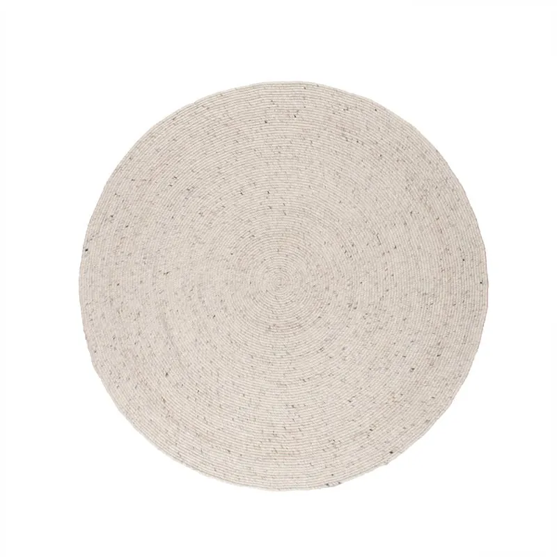 Wollteppich Rund - Wise Grau Meliert 367