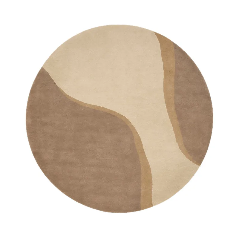 Wollteppich Rund - Vienna Beige